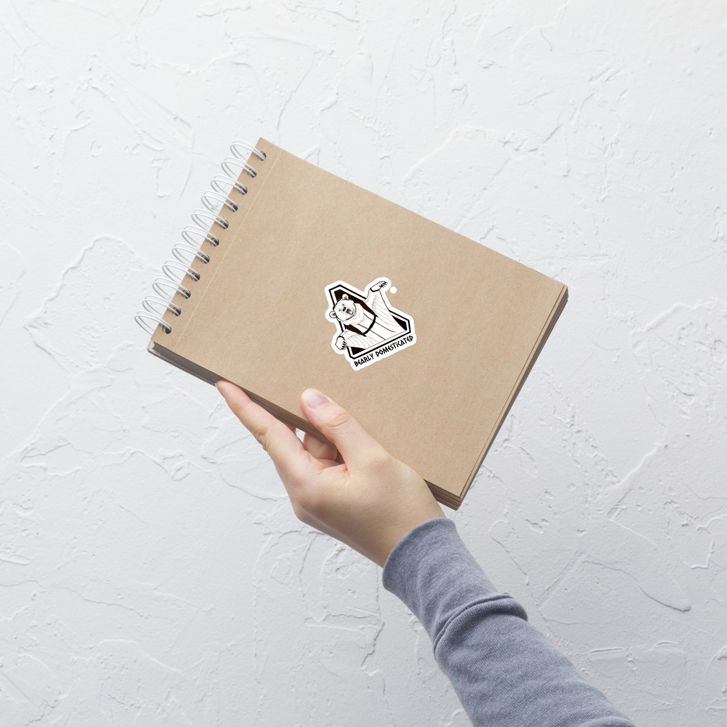 Bearly Domesticated Logo Sticker